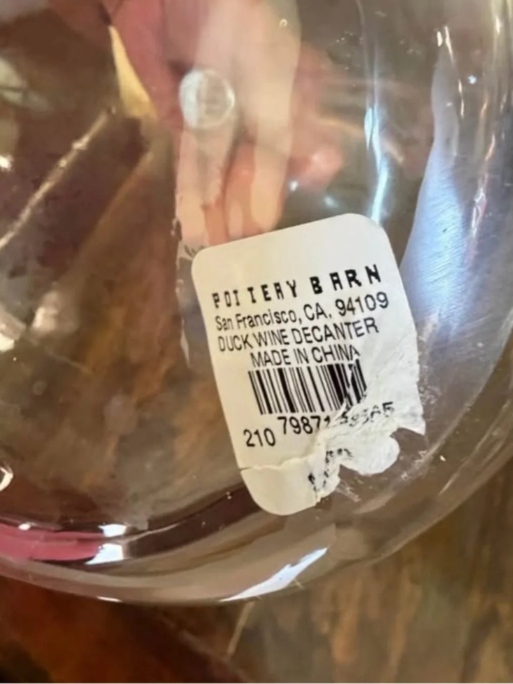 Pottery Barn elegant clear